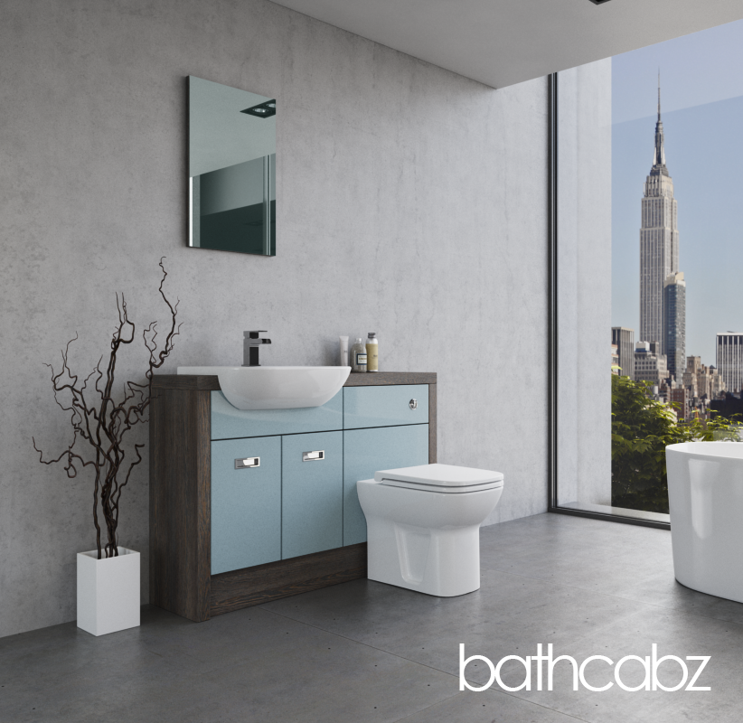 ATHENA NORWICH OAK BASE UNITS BATHROOM FITTED FURNITURE