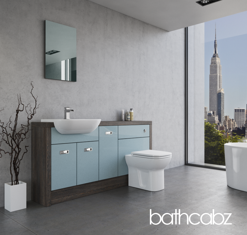 ATHENA NORWICH OAK BASE UNITS BATHROOM FITTED FURNITURE