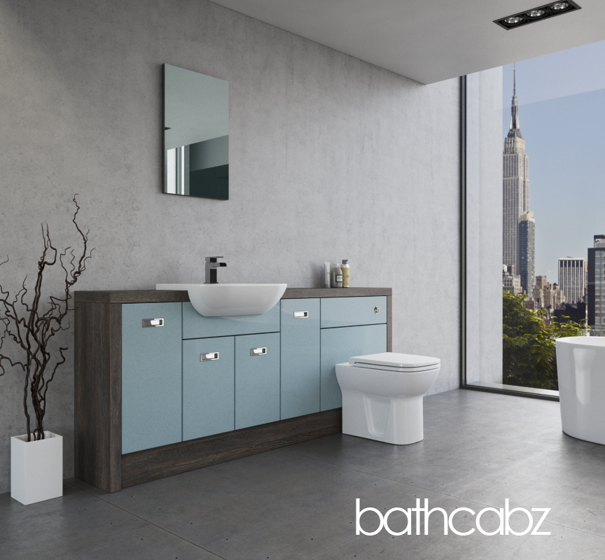 ATHENA NORWICH OAK BASE UNITS BATHROOM FITTED FURNITURE