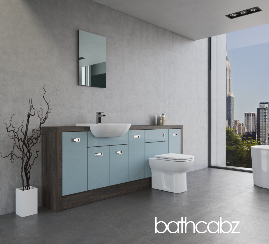 ATHENA NORWICH OAK BASE UNITS BATHROOM FITTED FURNITURE