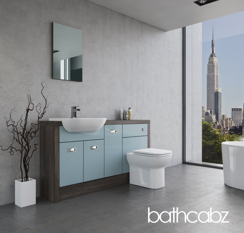 ATHENA NORWICH OAK BASE UNITS BATHROOM FITTED FURNITURE