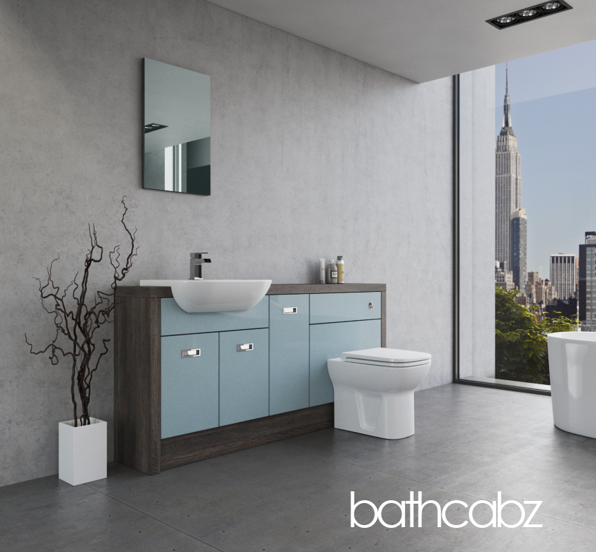 ATHENA NORWICH OAK BASE UNITS BATHROOM FITTED FURNITURE