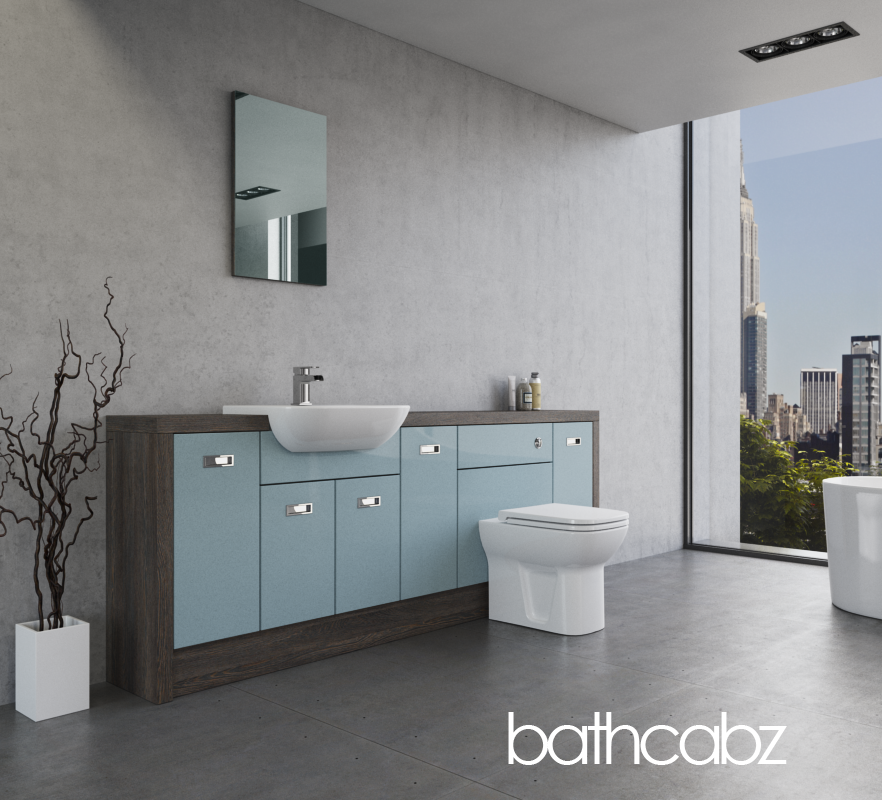 ATHENA NORWICH OAK BASE UNITS BATHROOM FITTED FURNITURE
